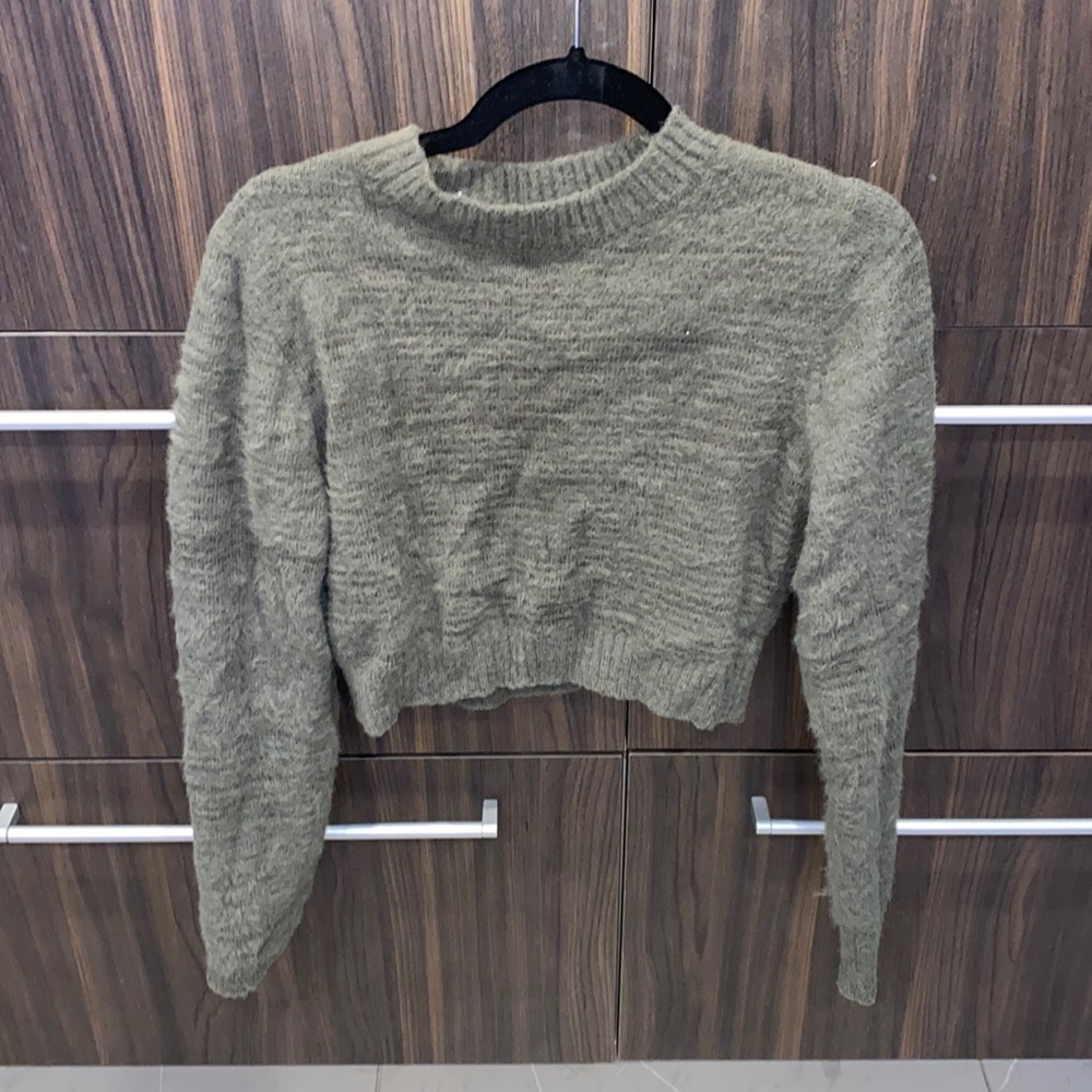 Aster green sweater long sleeve